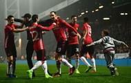 BLACKBURN, ENGLAND - FEBRUARY 19:  A young fan runs onto the pitch as Zlatan Ibrahimovic of Manchester United (9) celebrates with team mates as he scores their second goal during The Emirates FA Cup Fifth Round match between Blackburn Rovers and Manchester United at Ewood Park on February 19, 2017 in Blackburn, England.  (Photo by Dan Mullan/Getty Images)